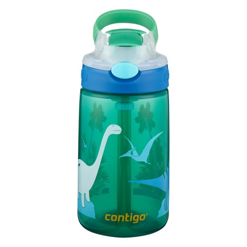 Contigo Gizmo Sip Kids Bottle 420ml Leakproof Straw Dinosaur