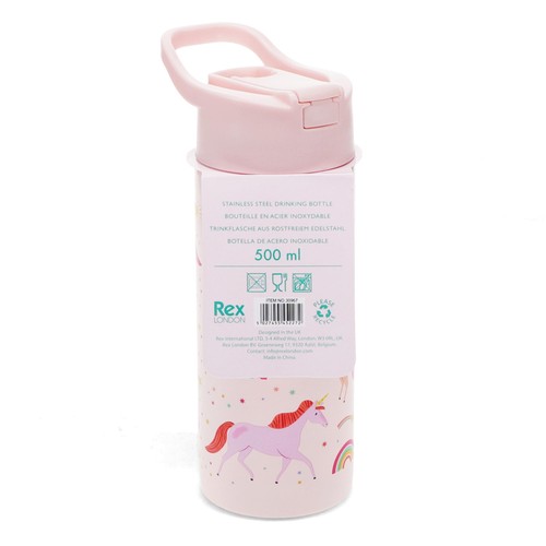 Rex London Stainless Steel Unicorn Bottle 500ml