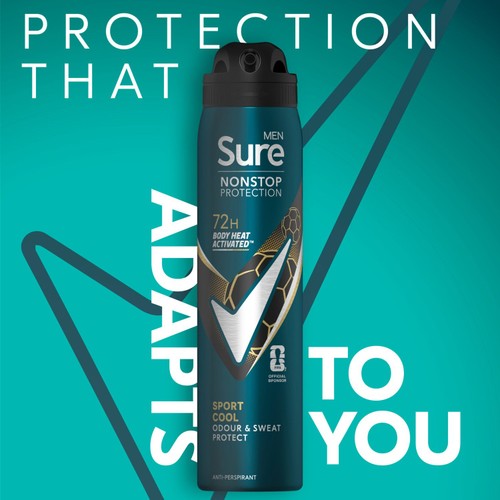 Sure Men 72hr Nonstop Protection Sport Cool Antiperspirant Deodorant