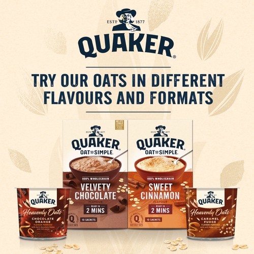 Quaker Oat So Simple Sweet Cinnamon Porridge Sachets Cereal