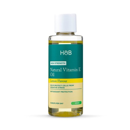 Holland & Barrett High Strength Vitamin E Oil - Lemon Flavour 