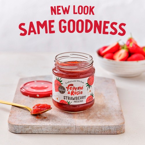 Fearne & Rosie Strawberry Jam 70% Fruit