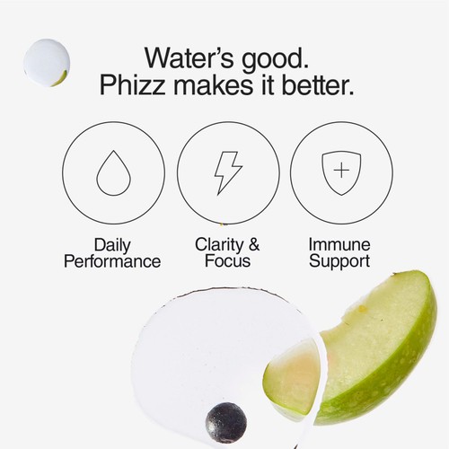 Phizz Apple+Blackcurrant 3in1 Hydration, Electrolyte & Vitamin Effervescent