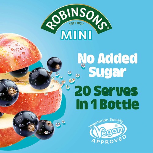 Robinsons Mini Apple & Blackcurrant No Added Sugar