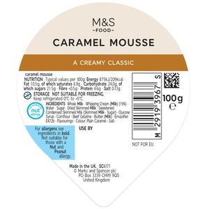 Exceptional Salted Caramel Mousse 100g