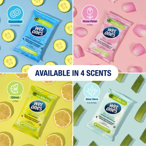 Wet Ones Be Gentle Antibacterial Wipes