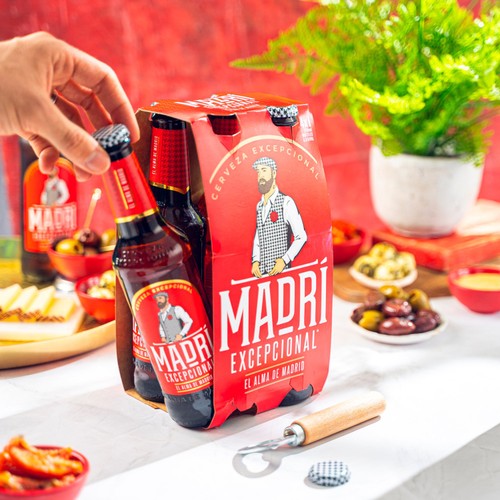 Madri Excepcional Premium Lager Beer Bottle