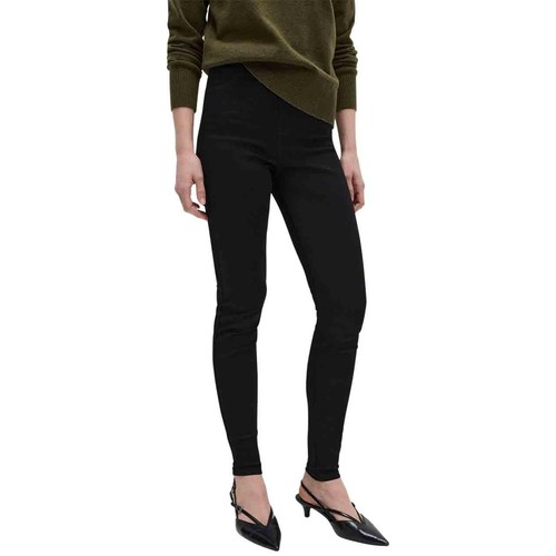 M&S Womens Pull on High Waisted Jegging, 12, Black