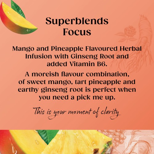 Twinings Superblends Focus with Mango & Pineapple