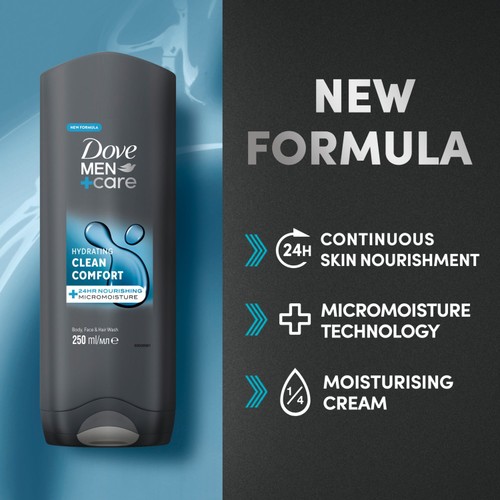Dove Men+Care Clean Comfort Body & Face Wash