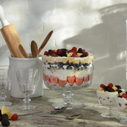 Artland Pearl Ridge Trifle Bowl