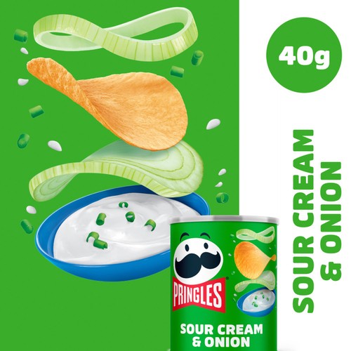 Pringles Sour Cream & Onion Crisps Can