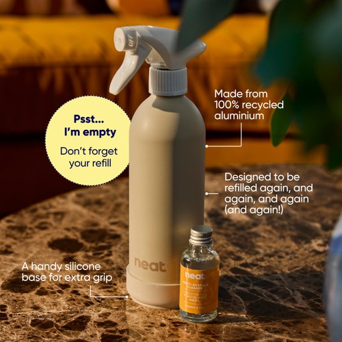 Neat Refillable Spray Bottle Stone