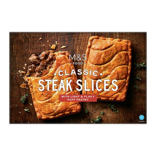 M&S 2 Puff Pastry Steak Slices