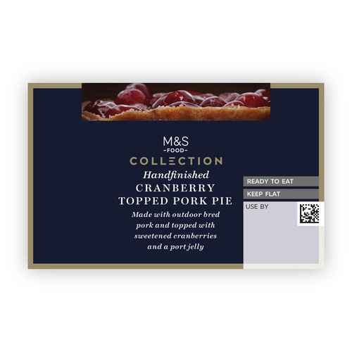 M&S Collection Cranberry Topped Pork Pie