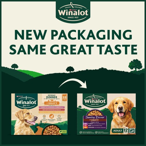 Winalot Sunday Dinner Mixed in Gravy Wet Dog Food 