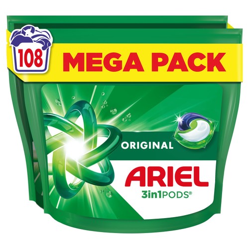 Ariel Original 4in1 Pods Washing Liquid Capsules 100 Washes