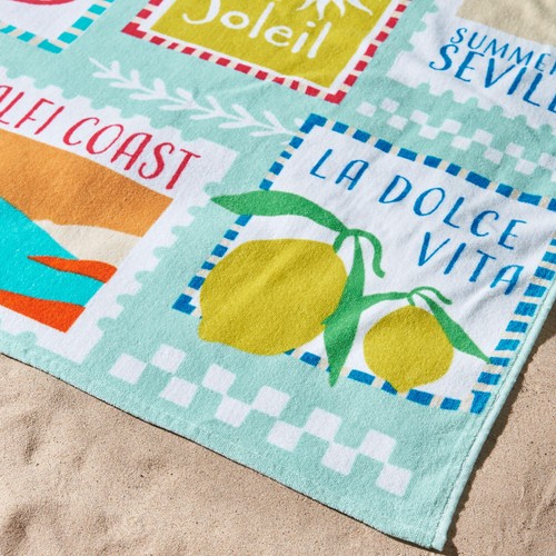 Catherine Lansfield Postcard Beach Towel