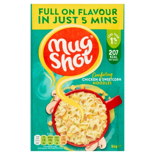 Mug Shot Chicken Noodles with Sweetcorn & Mushrooms