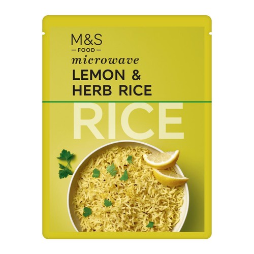 M&S Lemon & Herb Microwave Rice