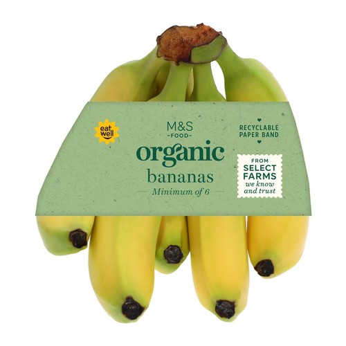 M&S Organic Fairtrade Bananas