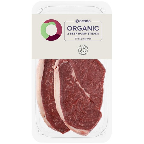 Ocado Organic 2 Beef Rump Steaks