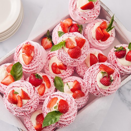 The Glorious Mess Strawberry Meringue Nests