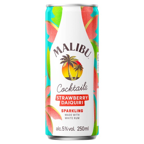 Malibu Strawberry Daquiri Cocktail Pre-Mixed Can
