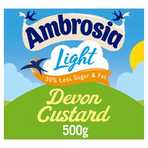 Ambrosia Light 30% Less Sugar & Fat Custard 500G