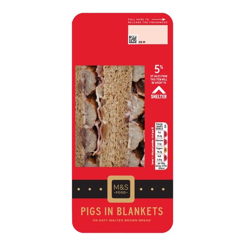 M&S Pigs In Blankets Christmas Sandwich