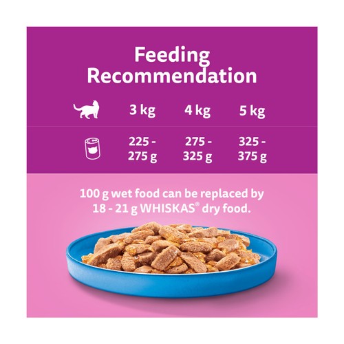 Whiskas 1+ Adult Wet Cat Food Tins Ocean Menu in Jelly
