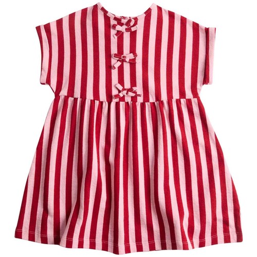 M&S Girls, Striped Bow Detail Dress, 4-5 Years, Multi