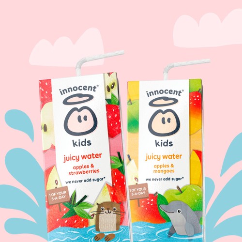 Innocent Kids Juicy Water Apples & Strawberries