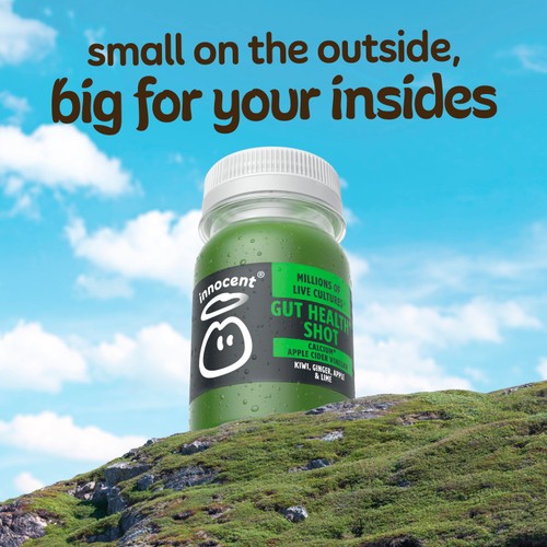 Innocent Gut Health,  Kiwi, Ginger, Apple & Lime Shot