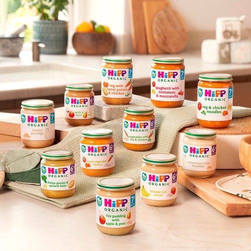HiPP Organic Banana Yogurt Breakfast Baby Food Jar 6+ Months