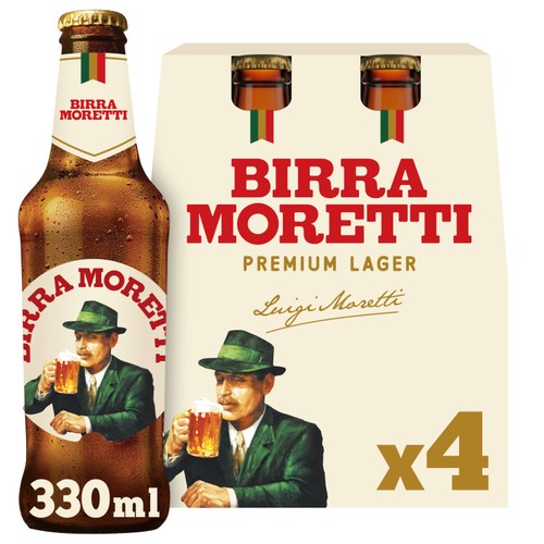 Birra Moretti Lager Beer Bottles