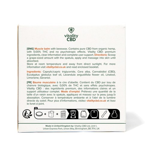 Vitality CBD Muscle Balm 500mg