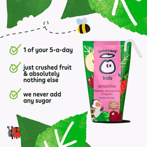 Innocent Kids Cherries, Strawberries & Apples Smoothies