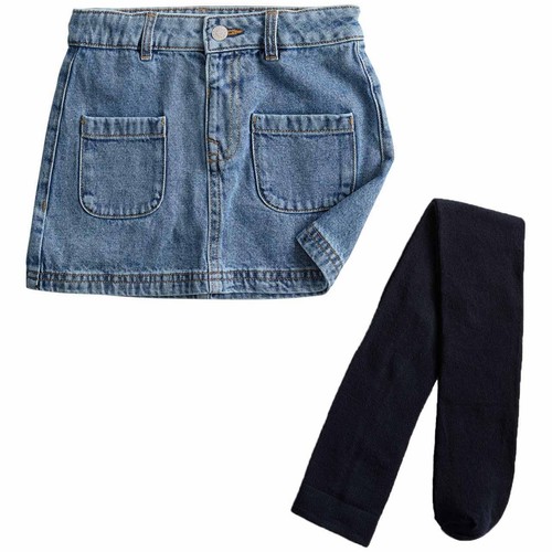 M&S Denim Skirt, 5-6 Y, Denim
