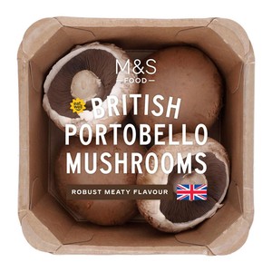 M&S  British Portobello Mushrooms