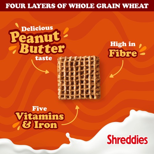 Shreddies Peanut Butter Breakfast Cereal