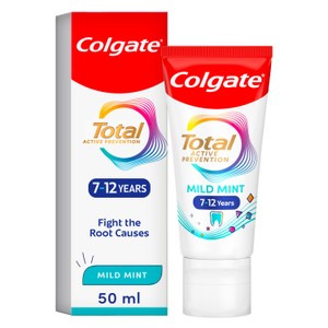 Colgate Total Active Prevention Kids 7 12 Years Mild Mint Toothpaste 50Ml
