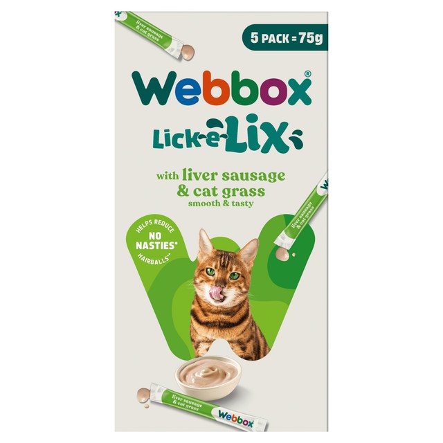 Webbox Lick-e-Lix Liver with Cat Grass Cat Treat