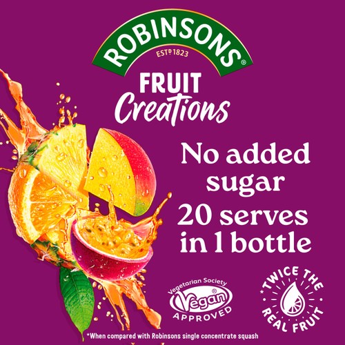 Robinsons Fruit Creations Pineapple, Mango & Passionfruit No Added Sugar