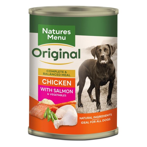 Natures Menu Original Adult Chicken & Salmon Wet Dog Food Cans