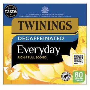 Twinings Everyday Decaffeinated 80 Tea Bags