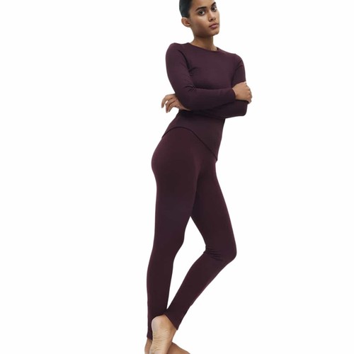 M&S Heatgen Max TM Fleece Legging, Aubergine, M