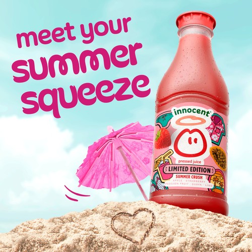 innocent Summer Crush Strawberry, Lime & Guava Juice Limited Edition