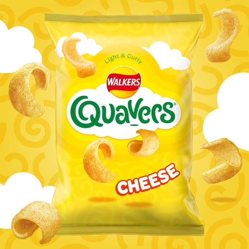 Walkers Quavers Cheese Multipack Snacks Crisps 20x16g