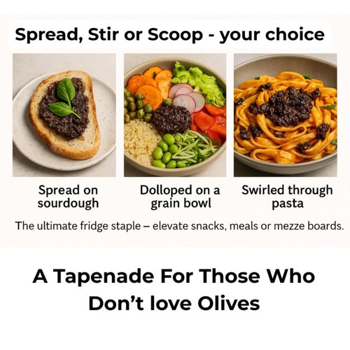 The Happy Pear Black Olive Tapenade